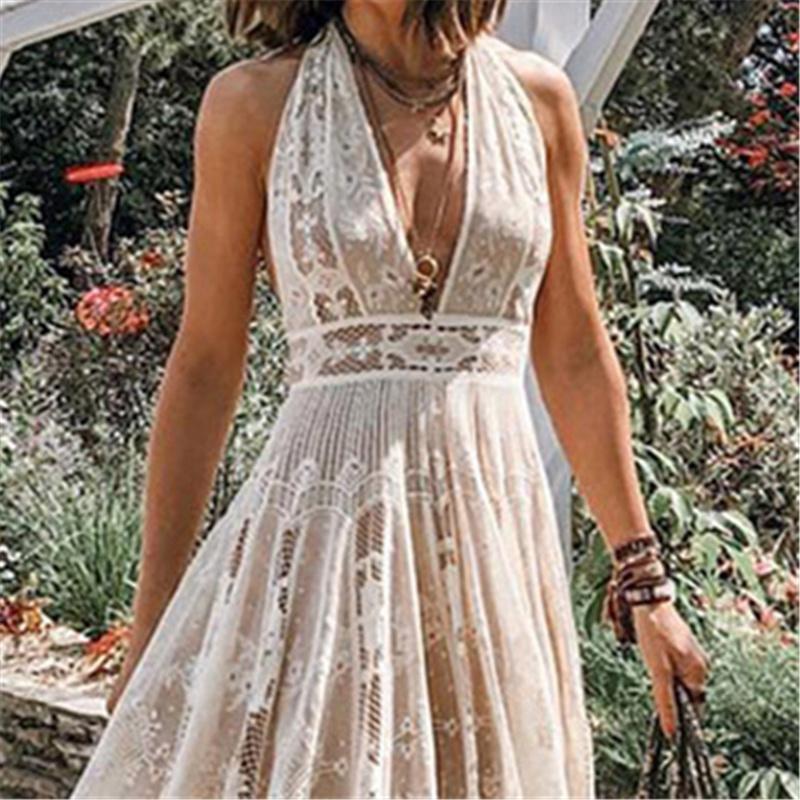 Lace Sexy Dress Dress V-neck Dress