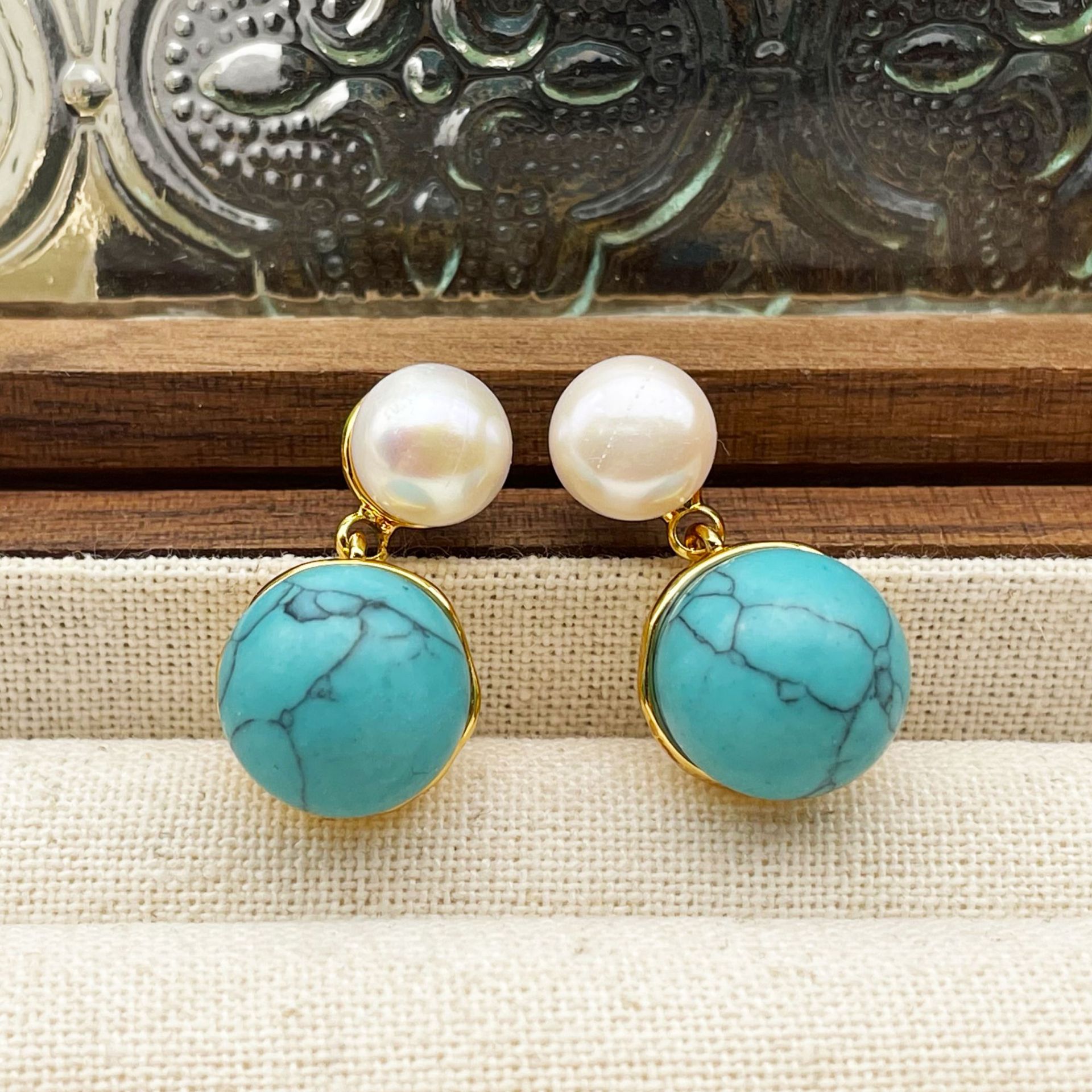 Vintage Freshwater Pearl Earrings High