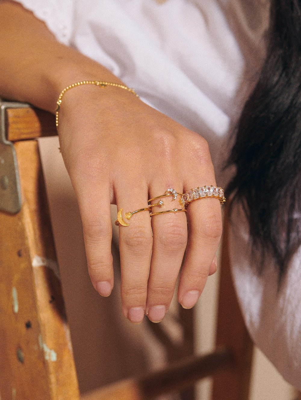 Abigail Moon & Stars Ring