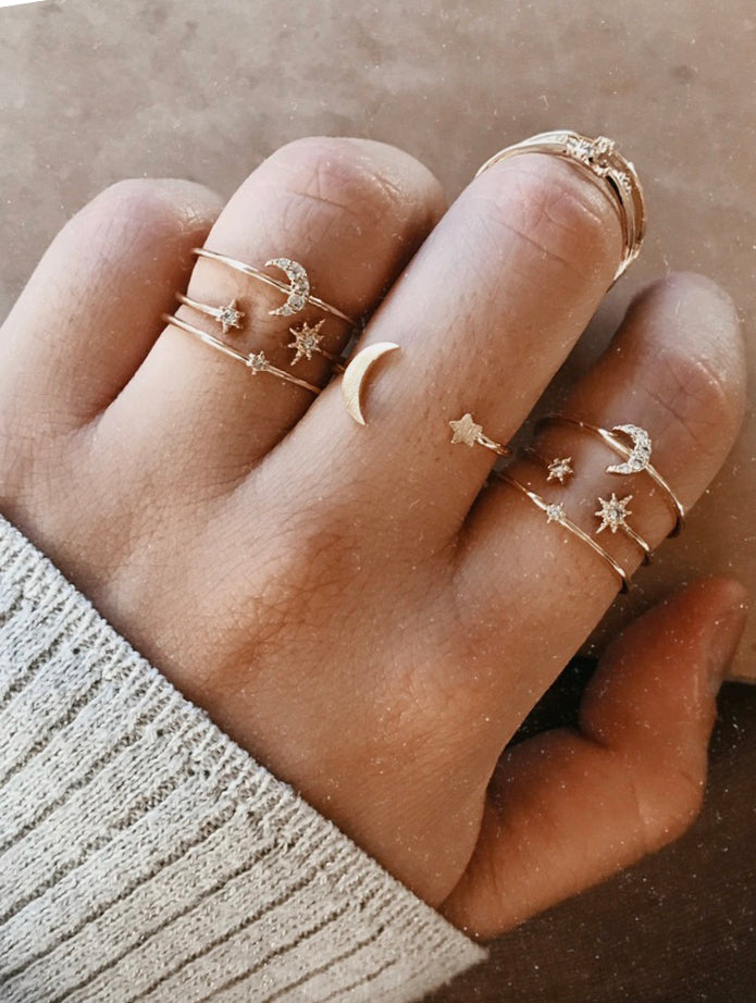 Abigail Moon & Stars Ring