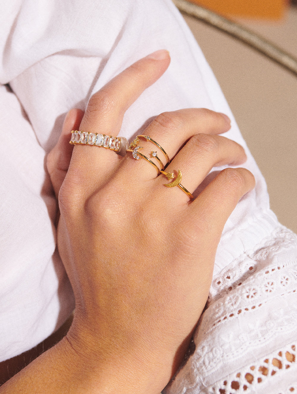 Abigail Moon & Stars Ring