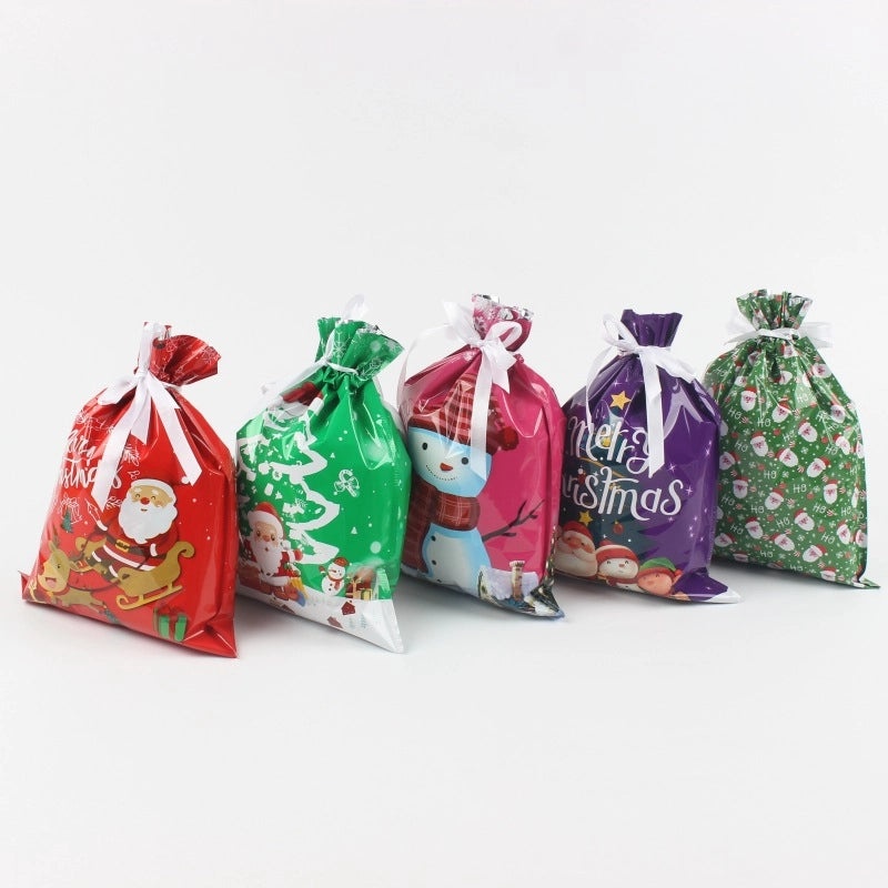 Cute Santa Claus Christmas Gift Bags for Family Party | Holiday Decorations