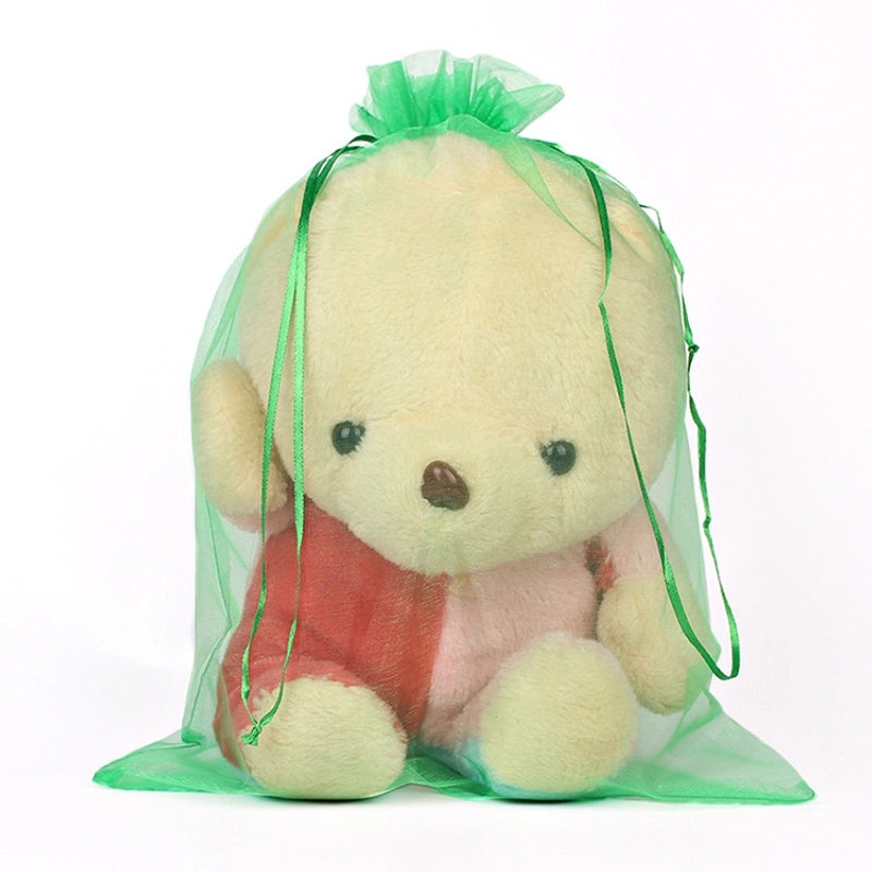 100 Pieces Solid Color Drawstring Bags 30x40cm for Wedding Candy Jewelry Gift Packaging|Packaging & Storage