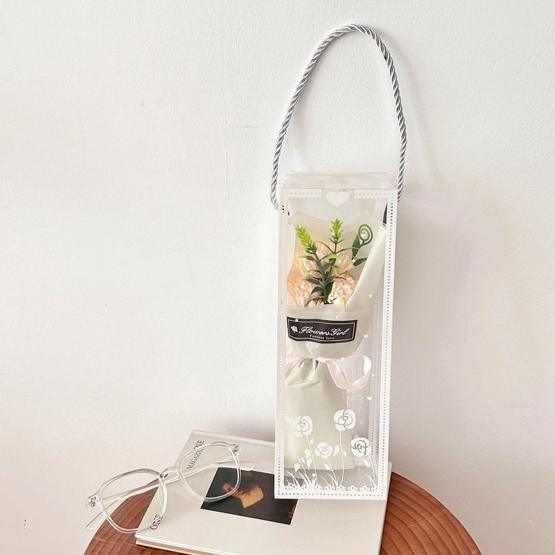 Romantic Carnation Rose Soap Flower Artificial Floral Arrangement|Home Decor Artificial Flowers