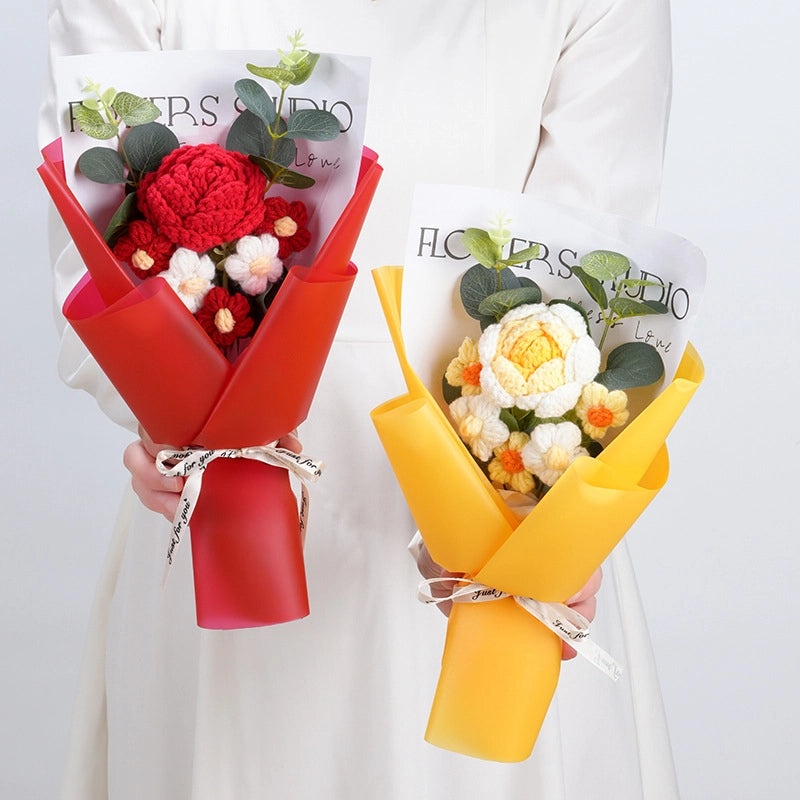 Simple Elegant Fabric Flower Bouquet|Home Decor Artificial Flowers