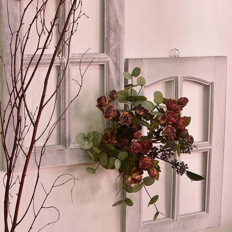 Vintage Coca-Cola Inspired Small Rose Artificial Flowers | Home Decor & Ornaments