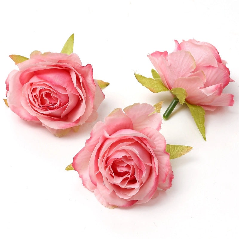 Pink Handmade Artificial Flower Hair Accessories for Wedding Photography DIY Decoration|Wedding Accessories