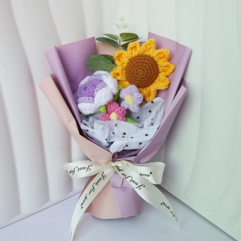 Simple Elegant Fabric Flower Bouquet|Home Decor Artificial Flowers