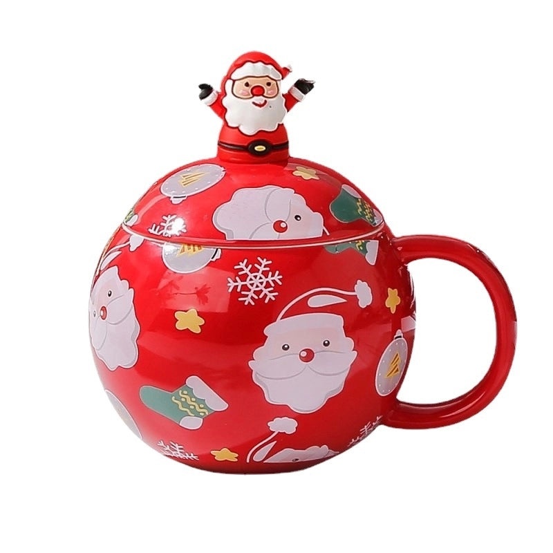 Festive Snowflake Ceramic Water Bottle Set for Christmas | Home & Kitchen Drinkware