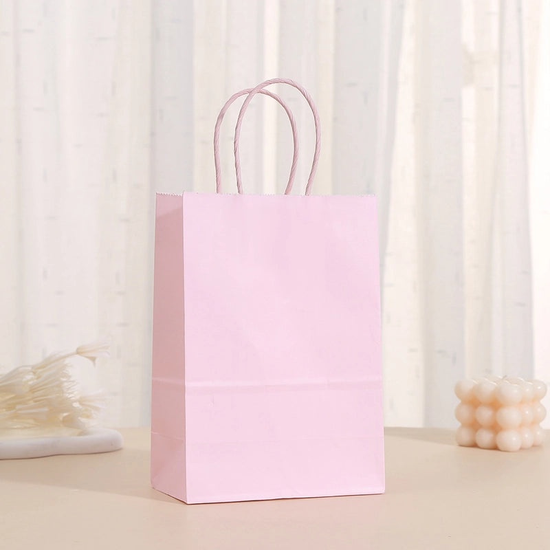 24 Pieces Minimalist Solid Color Paper Gift Bags for Daily Use | Gift Bags & Packaging