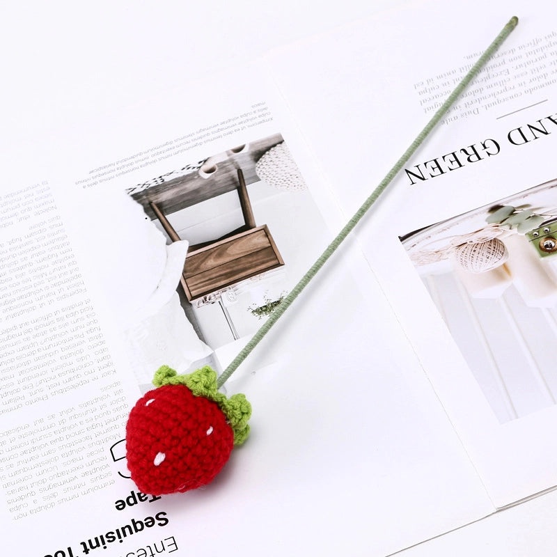 Colorful Fruit-Inspired Yarn Flowers for Decoration|Home Decor & Artificial Flowers