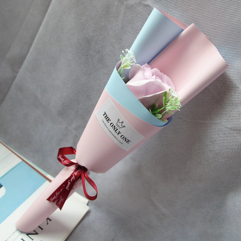 Elegant Minimalist Soap Flower Bouquet|Home Decor Artificial Flowers