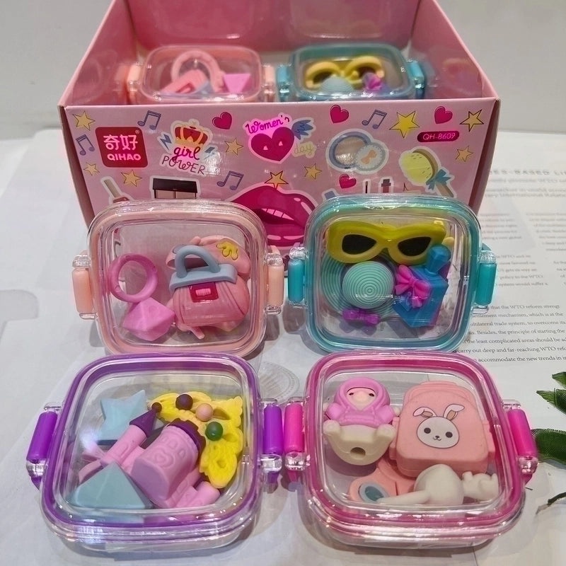 Cartoon-Inspired Detachable Assembled Eraser for Kids|School Supplies & Stationery