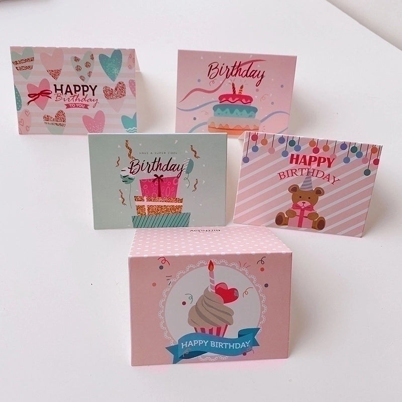 200 Pieces Birthday Party Cards with Sweet Lettering and Paper Bronzing | Party Supplies