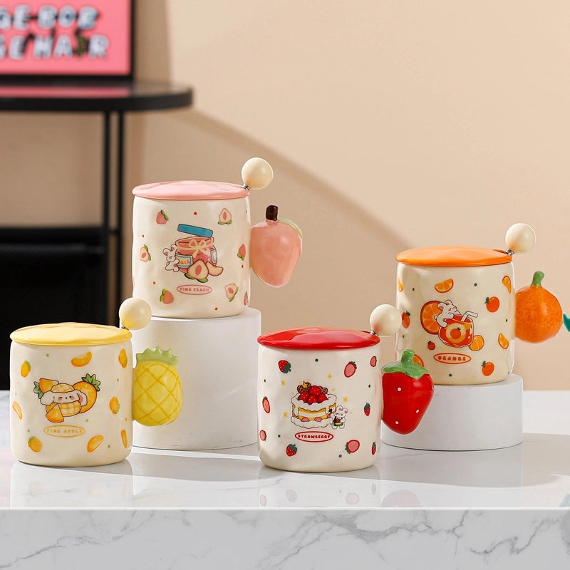 Cute Cartoon Ceramic Mug - Casual and Elegant Design | Home & Kitchen Accessories