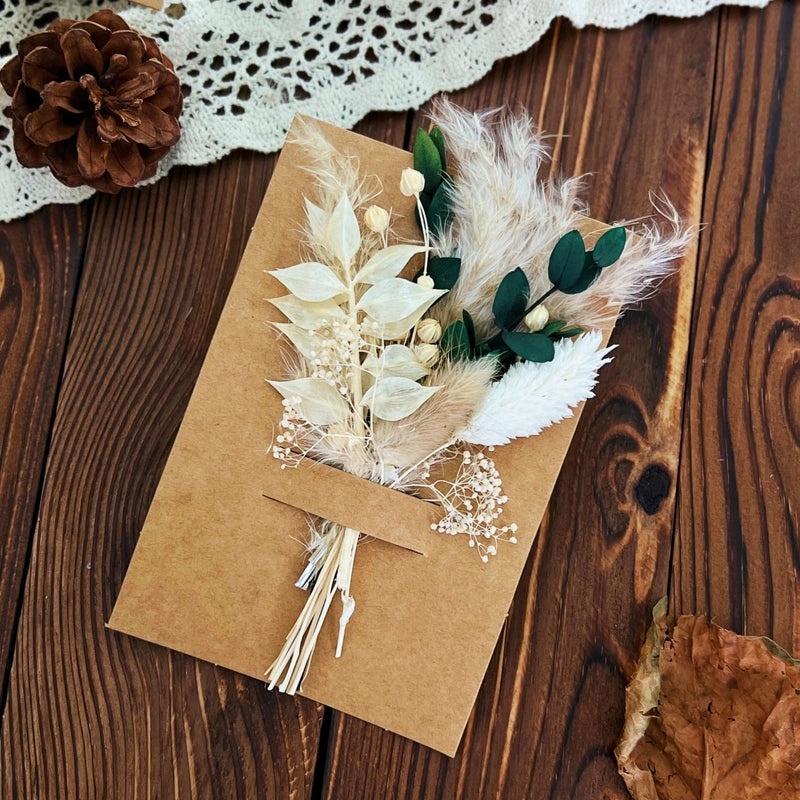 Elegant Romantic Dried Flower Arrangement Preserved Fresh Artificial Floral Decoration|Home Decor Artificial Flowers