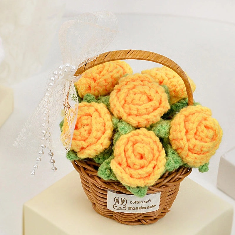 Elegant Minimalist Flower Yarn Ornaments for Home Decor|Home Decor