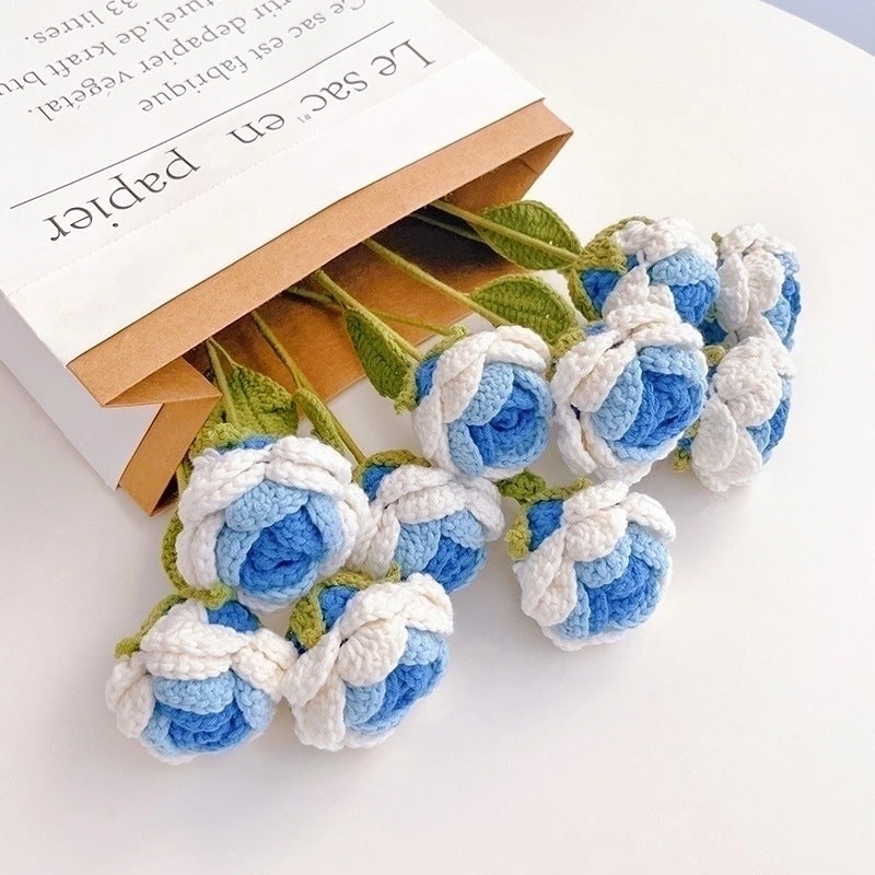 Elegant Romantic Flower Yarn Artificial Plants|Home Decor Artificial Flowers
