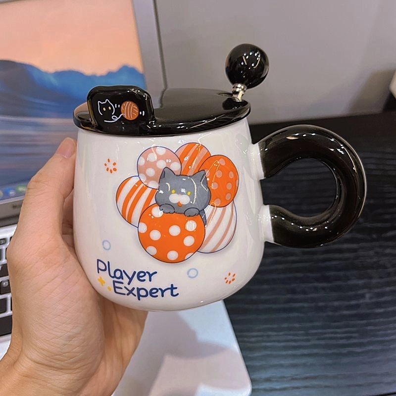 Adorable Ceramic Animal Letter Water Bottle 1 Piece|Home & Kitchen Accessories