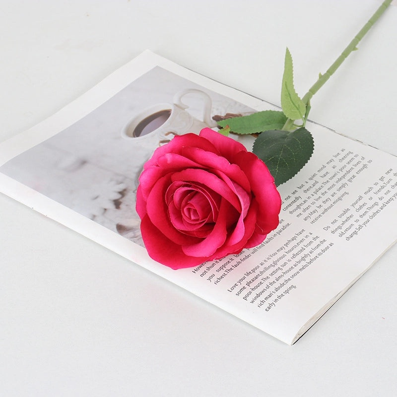 Velvet Pearl Rose Wall Decor for Home Hotel Wedding Valentine's Day | Home Decor & Wall Art