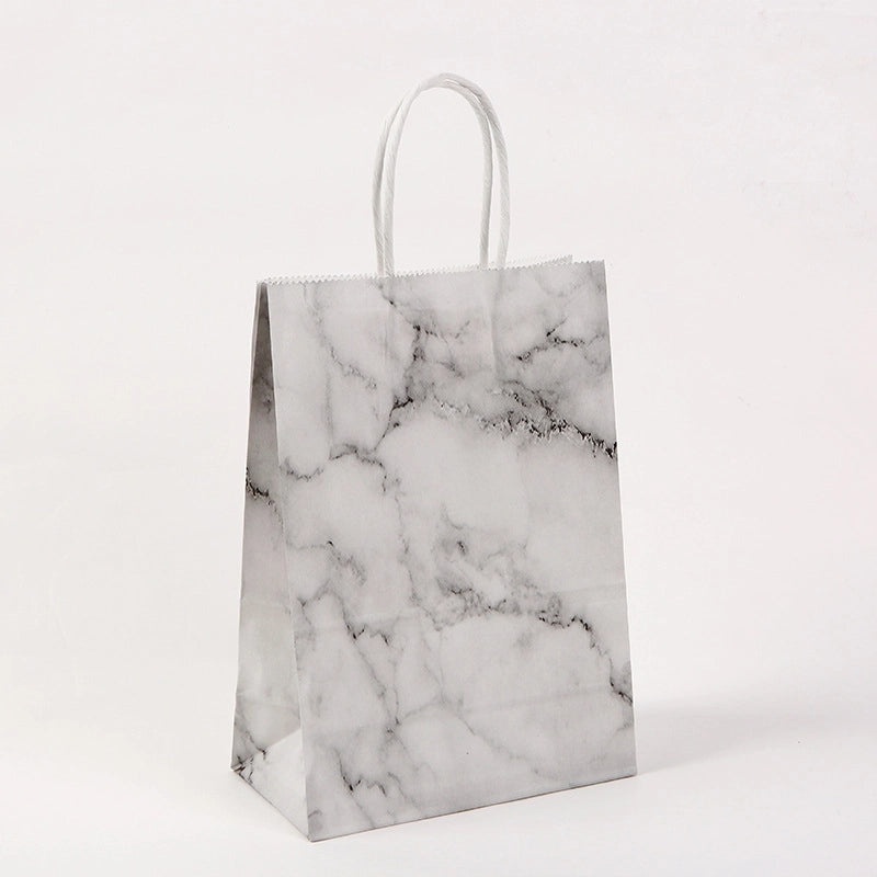 Stylish Marble Kraft Paper Gift Bags for Festivals|Gift Bags & Packaging