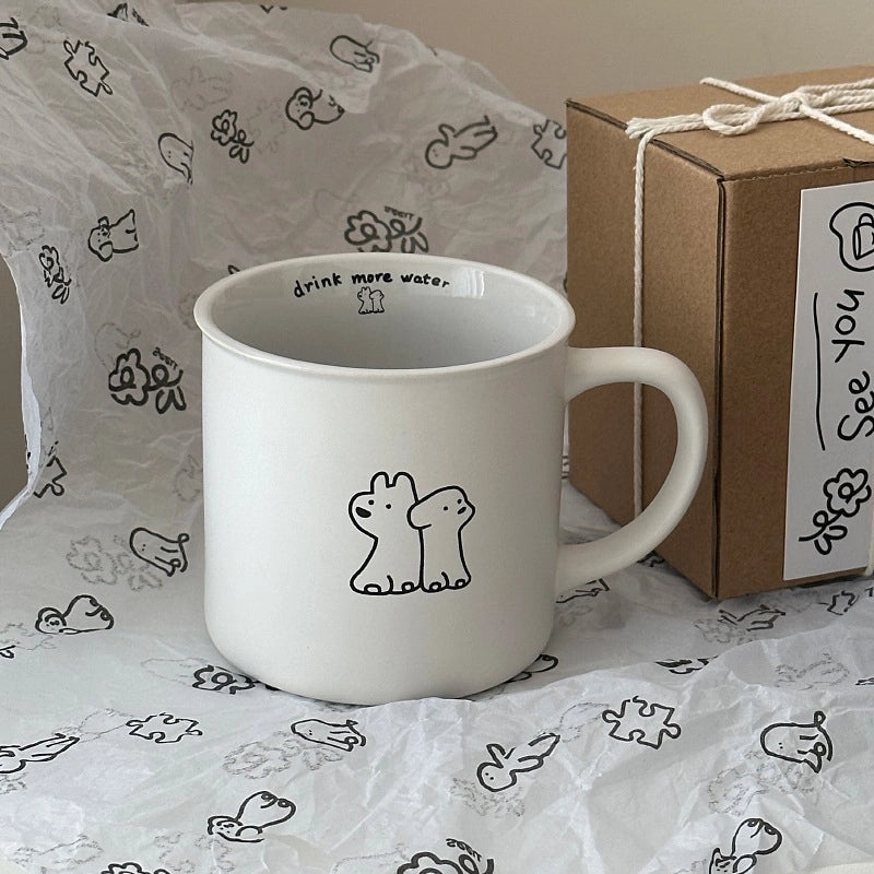 Adorable Dog Ceramic Mug Single Piece|Home & Kitchen Mugs