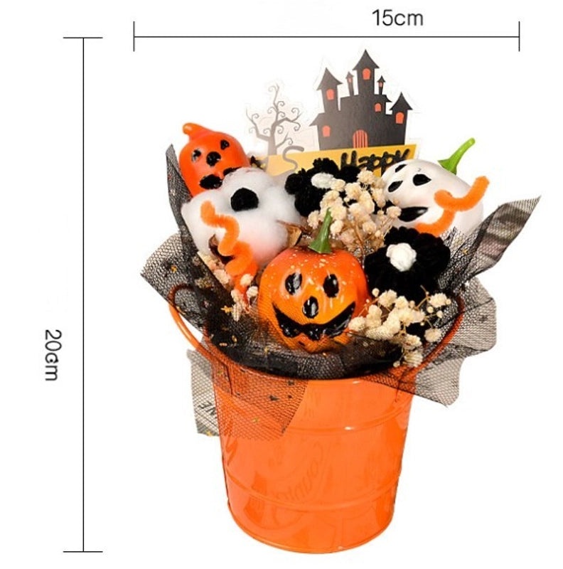 Halloween Minimalist Color Block Plastic Flowers|Home Decor Artificial Flowers