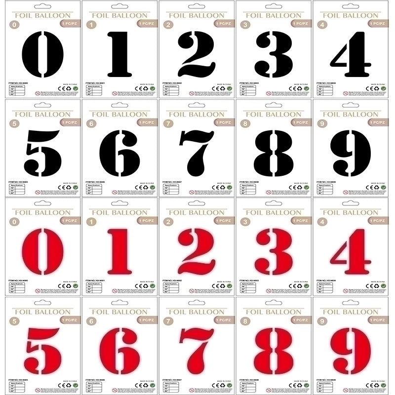 Personalized Birthday Number Balloons Aluminum Foil Party Decorations|Party Supplies Balloons