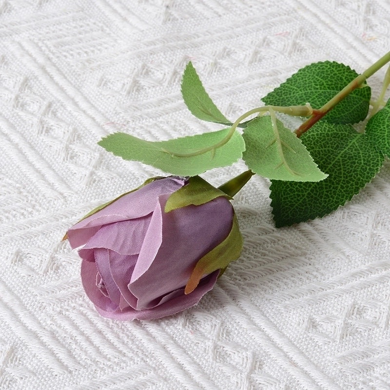 Romantic Artificial Rose Single Stem Valentine’s Day Home & Wedding Decor Soft Flannel Feel|Home Decor & Wedding Supplies