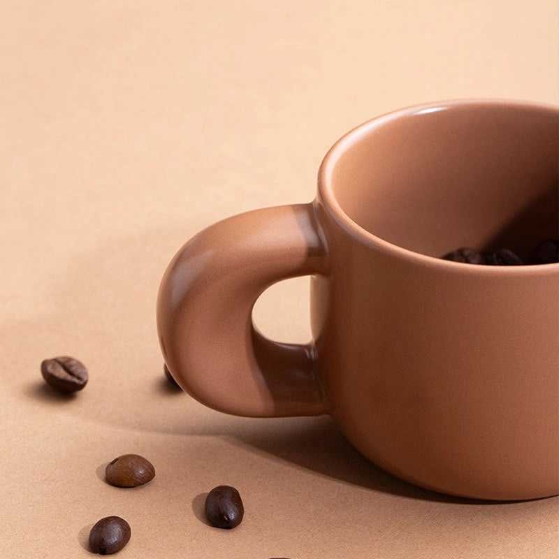 Elegant Solid Color Ceramic Mug for Everyday Use|Home & Kitchen Drinkware