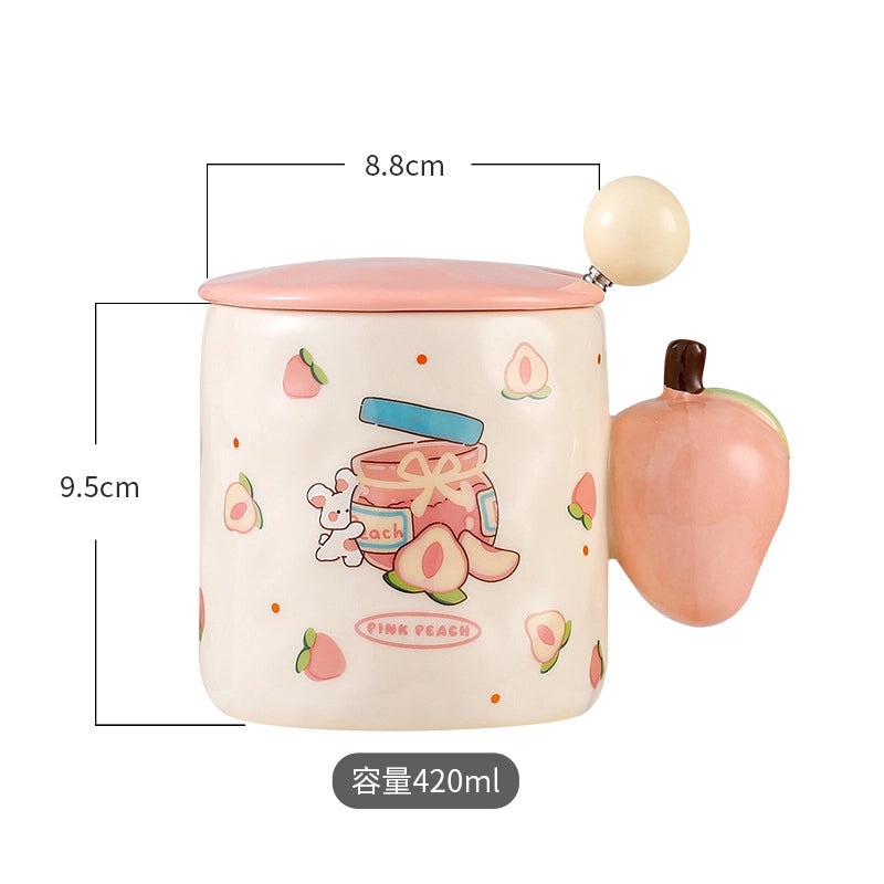 Cute Cartoon Ceramic Mug - Casual and Elegant Design | Home & Kitchen Accessories