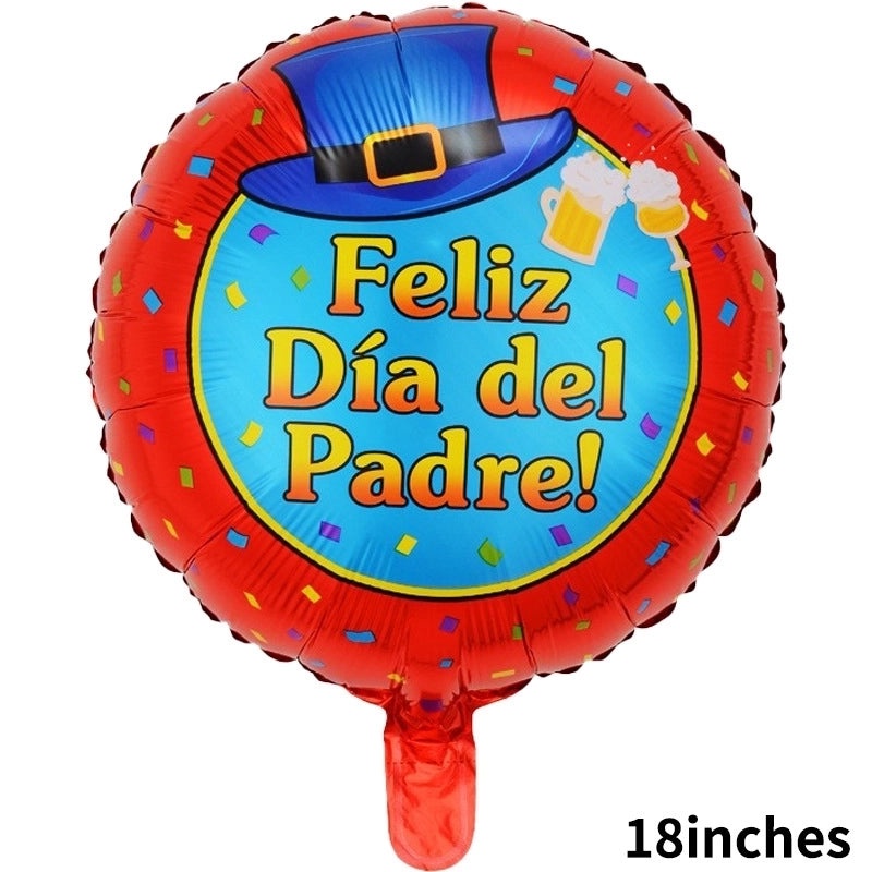 50 Pack Heart Shaped Bow Knot Aluminum Foil Balloons for Father's Day Party Decoration|Party Supplies Balloons