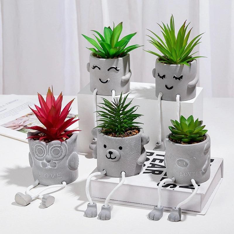 Nordic Style Small Faux Succulent Plant Desk Ornament Creative Office Decoration|Home Decor