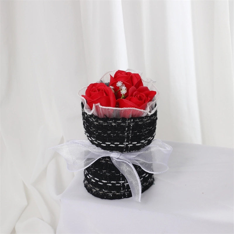 Elegant Valentine’s Day Artificial Flower Soap Gift for Women|Home Decor & Gifts