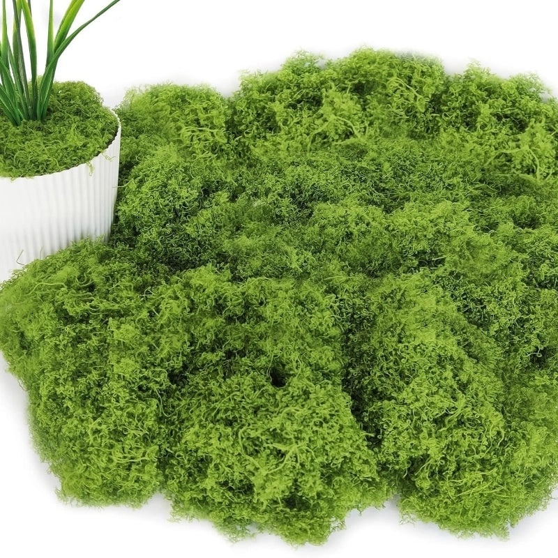 Artificial Moss Plant Set for Indoor Micro Landscape, Soft Green Fake Moss Decoration for Window and Aisle|Home Decor