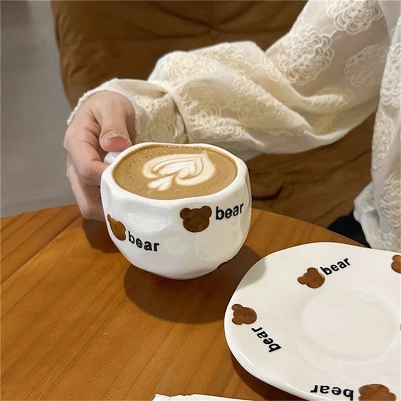 Retro Floral Ceramic Water Bottle Set | Home & Kitchen Accessories