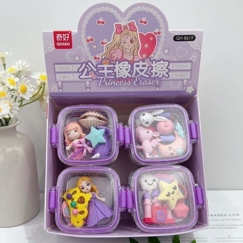 Cartoon-Inspired Detachable Assembled Eraser for Kids|School Supplies & Stationery