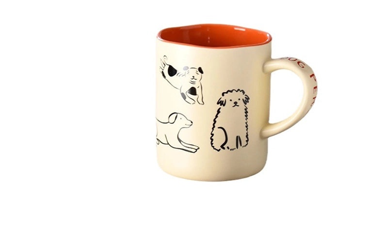 Cartoon Ceramic Mug for Casual Vacation Use 1 Piece|Home & Kitchen - Drinkware & Mugs