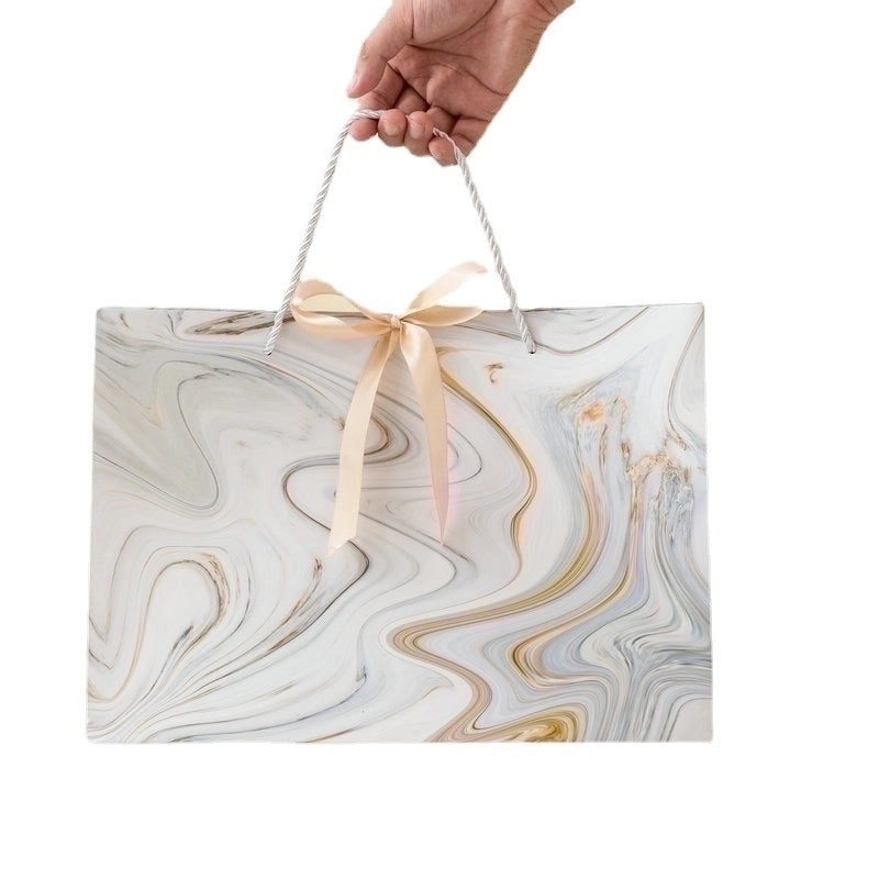 Stylish Marbled Gift Paper Bags for Shopping and Garment Packaging | Packaging & Gift Wrap