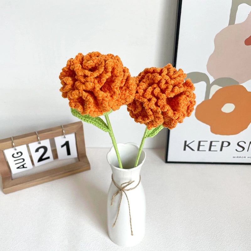 Elegant Romantic Flower Yarn Artificial Plants|Home Decor Artificial Flowers