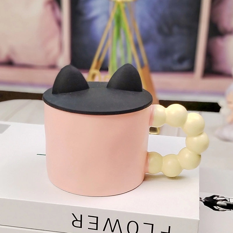 Stylish Solid Color Ceramic Mug - Single Piece | Home & Kitchen Drinkware