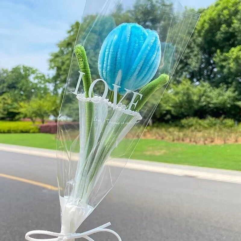 Elegant Minimalist Plush Floral Arrangement for Home Decor|Home & Living Flowers and Plants