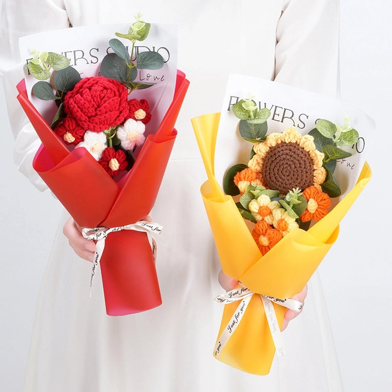 Simple Elegant Fabric Flower Bouquet|Home Decor Artificial Flowers