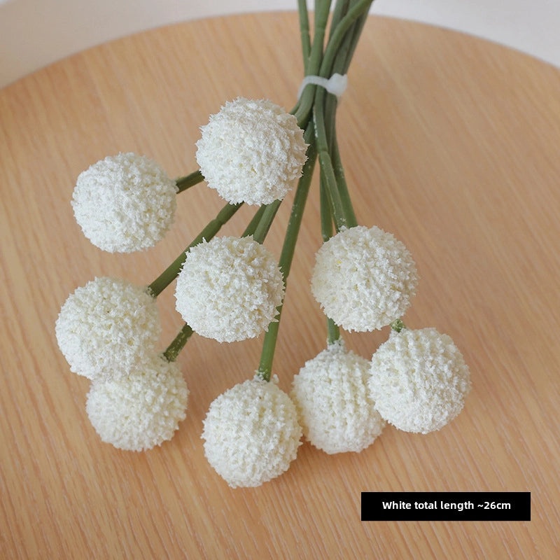 9pcs Gold Artificial Chrysanthemum Ball Bouquet Nordic Style Home Décor Dandelion Simulation|Home Decor Artificial Flowers