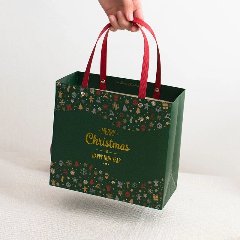 Christmas Casual Letter Design Party Gift Bags | Gift Wrapping Supplies