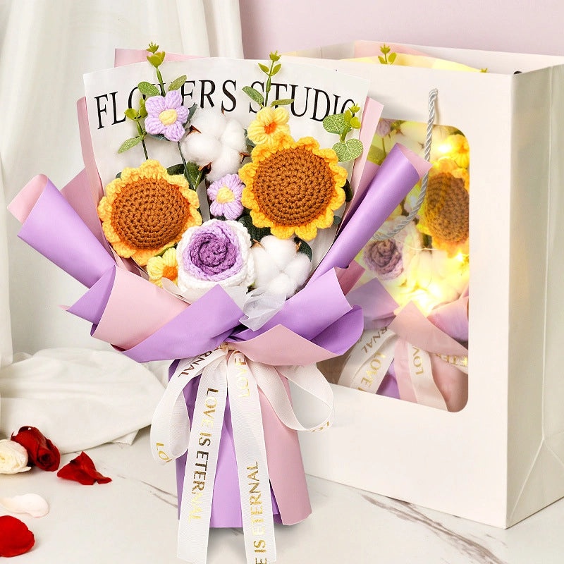 Simple Elegant Fabric Flower Bouquet|Home Decor Artificial Flowers