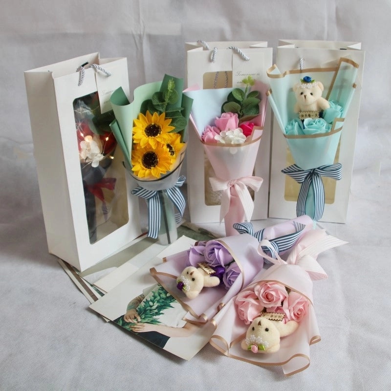 Minimalist Classic Flower Soap Artificial Flowers for Home Decor|Home & Garden > Home Decor > Artificial Flowers