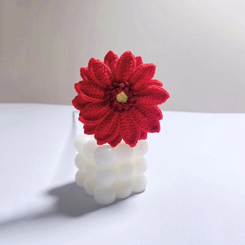 Hand-Woven Wool African Chrysanthemum Simulation Bouquet|Home Decor Artificial Flowers