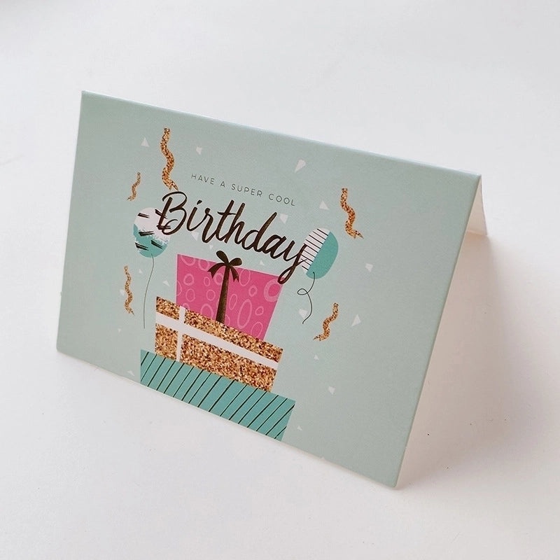 200 Pieces Birthday Party Cards with Sweet Lettering and Paper Bronzing | Party Supplies