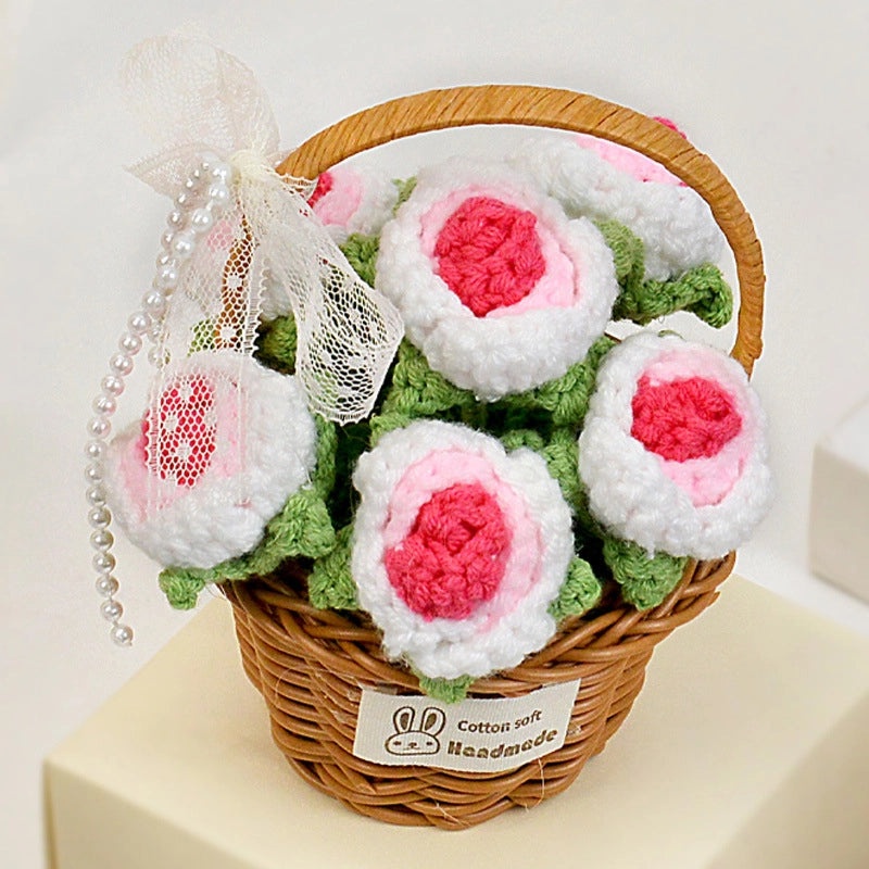 Elegant Minimalist Flower Yarn Ornaments for Home Decor|Home Decor